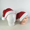 Em Estoque Chapéu de Natal Infantil Adulto Tricô Elástico Vermelho Longo Chapéu do Papai Noel