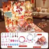 Puzzle de Punzón y Palo del Año del Caballo, Pulsera Infantil de Año Nuevo Caja de Regalo Set, Puzzle Estilo Chino Imán para Nevera Accesorio DIY Regalo