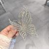 Pinza Tiburón Perla Grande Parte Trasera Disco Pinza para el Cabello Sentido Avanzado Flor Pedrería Ojo de Gato 2022 Nueva Pinza de Agarre