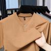 Camiseta Casual de Alta Gama Transfronteriza de Moda para Hombre Verano 2025 Nueva Moda Manga Corta con Cuello en V Camiseta para Hombre