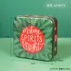 Caja de Almacenamiento de Hierro Portátil para Navidad Cesta de Almacenamiento Festiva Empaque para Regalos Dulces Galletas Decoración de Escritorio Adornos