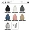 320g suéter branco pesado masculino outono e inverno moda folha de bordo estampado manga comprida capuz forrado de lã casaco com capuz quente