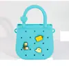 Nuevo Bolso Perforado DIY Monedero Bolsa de Playa de Silicona Bolso de Hombro Cruzado Mini Linda Bolsa de Almacenamiento