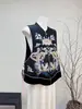 Chaleco con Borla de Bordado Pesado Estilo Chino Nuevo Zhi Li 2026 Primavera Nuevo Chaleco de Cuello Alto para Mujer