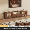 Nuevo Mueble de TV y Mesa de Café Combinados para Sala de Estar de Casa Apartamento Pequeño De Pie Simple con Puerta de Cristal Armario de Almacenamiento