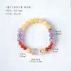 Guofeng topacio beige nuevo amatista china pulsera valiente recursos financieros pulsera de círculo simple para mujer joyería al por mayor