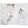 Invitación de boda AliExpress tarjeta de felicitación navideña tarjeta hueca invitación con apertura hueca láser fábrica en stock venta al por mayor