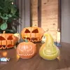 Molde de epoxi de resina de yeso diy hecho a mano de calabaza Halloween 3d calabaza vela de aromaterapia molde de silicona