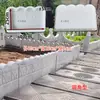 Molde Nuevo para Valla de Estanque de Flores de Jardín Estilo Antiguo Valla Ladrillo de Cemento Molde de Plástico Forma Borde de Huerto de Patio Piedra