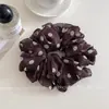Goma de pelo Retro de Lunares Estilo Coreano para Mujer, Suave Lazo Diario para Moños, Cómodo Sujetador de Cola de Caballo, Accesorio para el Cabello