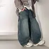 Calças jeans para meninos, coleção outono 2026, novos estilos para meninos mais velhos, calças compridas retas legais e estilosas, roupas infantis para primavera e outono