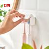 Japón KM.810 pasta doble-Rejilla Soporte para cepillo de dientes eléctrico simple soporte para cepillo de dientes adhesivo a prueba de polvo colgador de cepillo de dientes