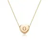 Amazon Transfronterizo Nuevo Diseño Collar con Forma de Corazón Collar de 26 Letras Moda para Mujer Versátil Regalo de Cumpleaños