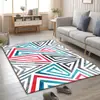 Suministro directo de fábrica tendencia geométrica graffiti alfombra para sala de estar dormitorio vestidor alfombrilla de cocina felpudo venta al por mayor
