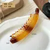Presilha Banana Francesa Tamanho Grande Presilha Vertical Antiderrapante Alto Volume Presilha para Rabo de Cavalo Simples Elegante Presilha de Cabelo Meio Círculo Acessórios de Cabelo Acessórios para Cabeça