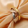 Productos de fábrica de origen Japonés y Coreano populares Acero Inoxidable Anillo de Tres Anillos tercera generación tres anillos Moda Europea y Americana Anillo de Pareja mujer