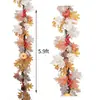 Festival de la Cosecha Transfronterizo Decoración de Otoño Calabaza Artificial Hoja de Arce Arco de Puerta Árbol Invertido Guirnalda de Ratán Decoración Colgante para Puerta de Acción de Gracias