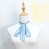Pañuelo de seda estrecho estampado para mujer, pañuelo pequeño de cuello estilo coreano, corbata de cinturón, pañuelo de cinta, moderno para ir al trabajo