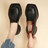 Mocasines de Suela Gruesa, Zapatos Casuales para Mujer, Zapatos de Cuero Slip-On Estilo Universitario Europeo y Americano, Estilo Británico, Cómodos, que Aumentan la Altura, Versátiles