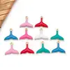 10 Tipos de Colgantes Mini de Vida Marina con Goteo de Aceite Esmaltado Estrella de Mar Pulpo Colgantes Hechos a Mano DIY Pendientes Collares Amuletos
