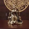 Latão Deusa Qingqiu Raposa Espírito de Nove Caudas Fada Imperatriz Estátua Enfeites de Mesa Pequenos Artesanato de Latão para Casa Decorações