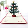 Fornecedor da Fábrica Vende Cartões de Boas Festas Pop-Up de Árvore de Natal em Forma de Sino, Cartões de Natal 3D Criativos em Escultura de Papel Coreano Atacado