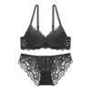 Conjunto de sujetador de encaje sexy transfronterizo europeo y americano para pechos pequeños para que parezcan más grandes, con efecto push-up, talla grande y soporte lateral para el pecho