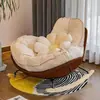 Sillón mecedor de pingüino para sala de estar sofá perezoso de sala de estar silla mecedora individual moderna simple silla mecedora reclinable para balcón silla de ocio