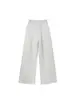 Pantalones de chándal grises para mujer, nuevo modelo otoño 2026, estilo americano, cintura alta, holgados, pierna recta, corte ajustado, casual, pantalones de chándal largos hasta el suelo, transfronterizo