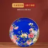 Juego de Tazones, Platos, Cucharas, Ollas para Sopa de Cerámica Esmaltada Azul, Piezas Individuales, Vajilla de Porcelana Ósea de Alto Valor de Jingdezhen para el Hogar