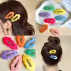 Presilha bb Nuvem Cor Doce Coração de Menina Franja Cabelo Quebrado Lateral Presilha Fixa na Parte de Trás da Cabeça Grampo Dopamina