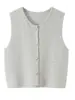 Moda femenina transfronteriza ZA, nueva colección otoño 2026, estilo europeo y americano, color liso, cárdigan chaleco cómodo y casual