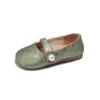 Sapatos de Salto Baixo para Meninas 2026 Verão Novo Estilo Capitão Tigre Versão Coreana para Crianças Sapatos de Princesa com Velcro Sapatos de Dança para Crianças Estudantes