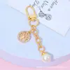 Llavero Colgante de Borla Árbol de la Vida de Venta Caliente Europea y Americana para Mujer, Colgante para Funda de Auriculares, Regalo
