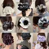 Goma de pelo retro estilo perezoso para mujer, scrunchie esponjoso estilo falda, banda elástica para el pelo nuevo modelo 2026, accesorio para el pelo estilo coreano