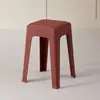 Taburete de Plástico para Uso Doméstico, Taburete Alto Moderno Simple Engrosado para Sala de Estar y Comedor, Taburete Cuadrado Dopamina Apilable para Adultos