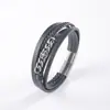 Amazon Transfronterizo Nuevo Pulsera de Cadena de Acero Inoxidable con Cruz Pulsera de Cuerda de Cuero Trenzada Joyería para Hombre de Cuero en Stock