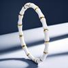 Pulseira Transfronteiriça de Aço Inoxidável de Bambu de Arranha-céu Moda de Luxo Leve Design de Nicho Exquisita Pulseira High-end