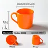 Copo de talheres de porcelana de imitação de melamina restaurante comercial restaurante especial pequena xícara de chá hot pot imitação de porcelana caneca com ouvido copo de água