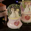 Caja de Música de Bola de Cristal para Boda de Pareja Regalo de Acompañamiento para Esposa Regalo de Vacaciones Adornos de Decoración para Escritorio del Hogar