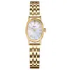 Reloj Mia Myar Correa de Acero Simple para Mujer Pequeño y Exquisito Ovalado Resistente al Agua Reloj de Cuarzo Esfera Pequeña para Mujer