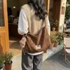 Bolso de Hombro de Invierno Estilo Coreano Retro Artístico Lazo Bolso de Mujer Moderno Fresco Casual Bolso Tote Cruzado