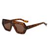 Nuevos lentes planos transfronterizos Europa y Estados Unidos gafas de sol irregulares gafas de sol ins viaje calle color gafas de sol mujeres