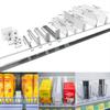 Fábrica en stock Supermercado Bebida Hélice Famosos Excelentes Productos Estante Tienda de Conveniencia Snacks Cigarrillo Empujador Automático de Cigarrillos