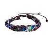 E300 Pulseira Tecida Colorida Estilo Étnico Personalidade Pulseira Simples Moda Pulseira