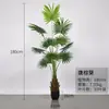Plantas verdes artificiales transfronterizas para paisajismo, palmera areca grande, palmera areca, monstera, plantas verdes artificiales en macetas, venta al por mayor de paisajismo de alta gama