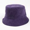 Sombrero de Pescador de Pana de Doble Cara Estilo Japonés Estilo Coreano Moda Versátil Color Puro Plato Ligero Sombrero de Cubeta para Hombre y Mujer Sombrero Casual para el Sol