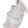 Baño con Estantes de Almacenamiento Divididos, Caja de Almacenamiento para Cepillo de Dientes y Pasta de Dientes sin Taladro, Estante de Almacenamiento para Artículos de Tocador Montado en Pared