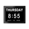 Reloj Digital Simple de 7 Pulgadas Estilo Americano Reloj Despertador Recordatorio de Medicamentos para Personas Mayores Reloj de Escritorio Inteligente Calendario Digital Electrónico