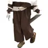 Pantalones Retro de Pana con Forma de Pera que Cubren la Cadera para Mujer en Otoño e Invierno Forrados de Polar Talla Grande Sueltos de Pierna Ancha Pantalones de Nueve Puntos para Personas Bajas